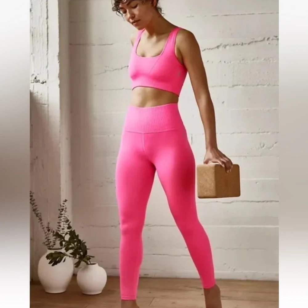 Free People Movement Pink High Rise Good Karma Leggings Size XS/S